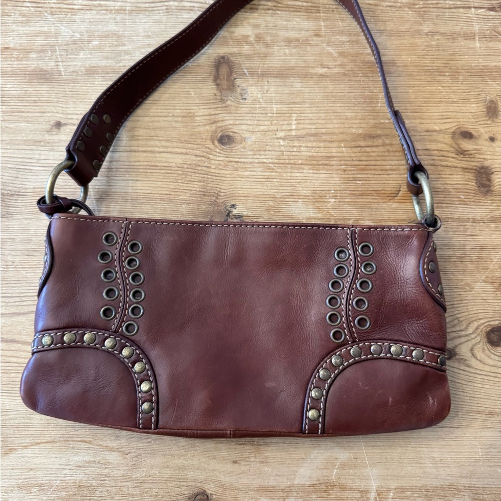 Vintage Via Spiga Brown Leather Mini Bag